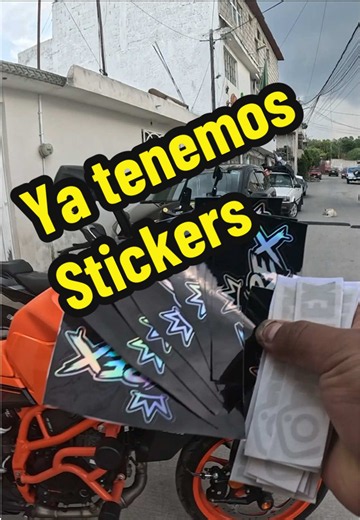 Ya tenemos stickers 🫠🛵🛒 #moto #biker #carro #stickers #fyp | stickers