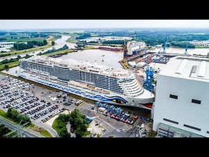 AIDAcosma | Ausdocken aus der Bauhalle der Meyer Werft
