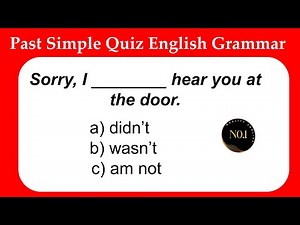 Past Simple Test | English Grammar Quiz | 10 Questions | No.1 Quality English