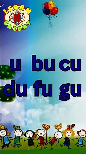 ABC Sounds for Kids | U Bu Cu Du | Fun Phonics Learning | Learn Letters with U Bu Cu Du