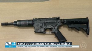 Fuzil do Exército dos EUA fazia parte do arsenal da milícia apreendido pela polícia