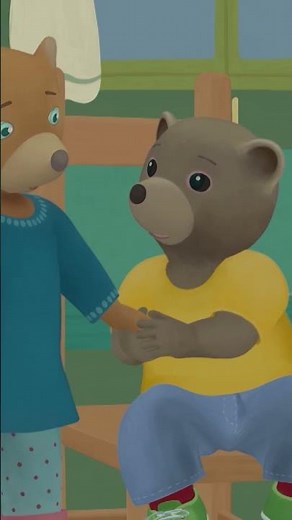 🐻 Entre cousin on se protège ! 🐻 #shorts #PetitOursBrun #dessinanime
