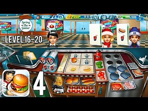 🌭 Fast-Paced Cooking Fever Gameplay 🍔 | Levels 16–20 😎