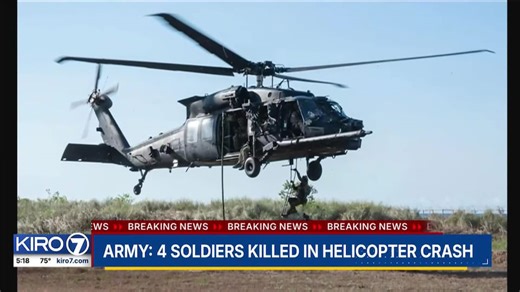 VIDEO: Army confirms 4 soldiers killed in helicopter crash
