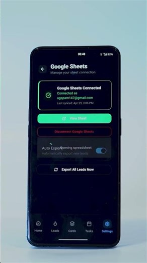 Google Sheet Connection on GRID AI APP