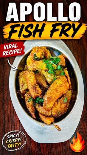 Apollo Fish Fry Recipe 😍 | Restaurant Style Fish Fry at Home | Viral Fish Starter #shorts
