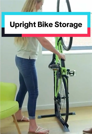 Effortless Upright Bike Storage with Bike Nook