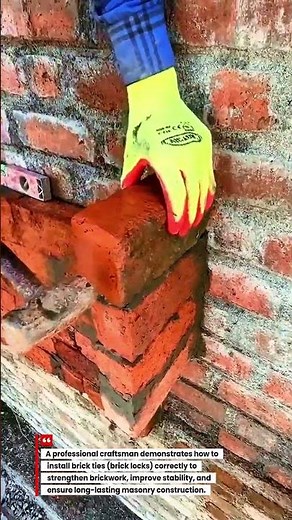 How to Install Brick Ties | Professional Mason Technique