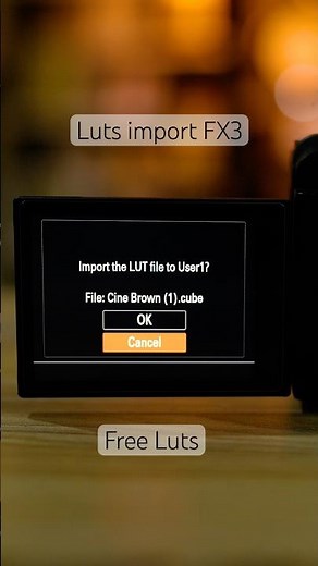 FX3 users here’s how you can import LUTs and level up your color game #shorts #short