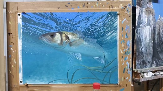 9.3K views · 296 reactions | It's all about the Bass ! One study almost complete, and one just started this morning. Still enjoying the oils and feeling full of creative energy, which always runs out at some point, so best to make the most of it. | David Miller Art | Facebook