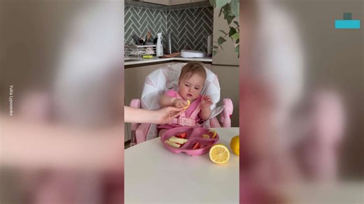 Kid Tries Lemon For The First Time and Hates It