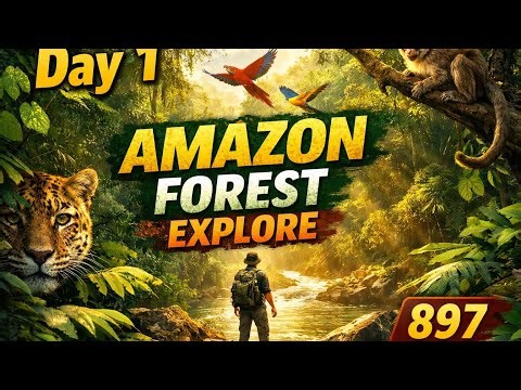 Day 1: Amazon Forest Exploration – Rare Wildlife & Jungle Adventure #viralvideo
