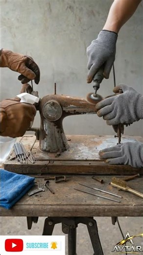 You Won’t Believe This Rusty Sewing Machine Transformation 😲