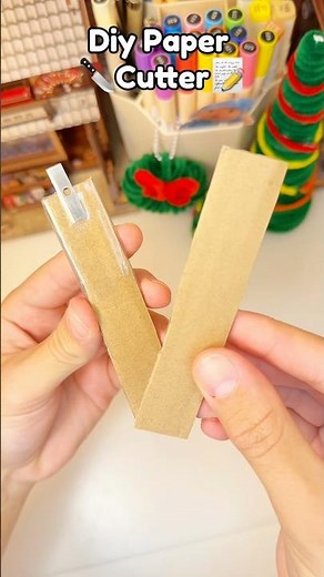 🔪Cute Diy Paper￼ Cutter📝!? #diy #diycrafts #diypapercraft #crafts #cute #easydiy ￼