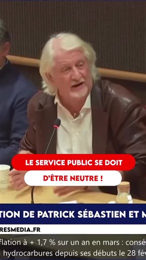 « Le service public appartient à ceux qui paient : des gens de toutes conditions, de toutes idéologies, et il faut faire cette télé pour tous ! » 👉 Patrick Sébastien en commission d’enquête à l’Assemblée nationale.