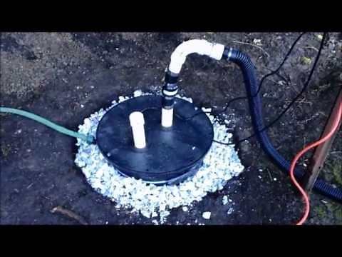 Outdoor Sump Pump Installation