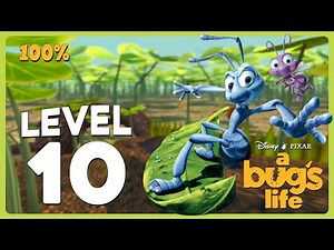 A Bug's Life: Action Game (PC, 1998) - Level 10 'Clover Forest' 1440p60 Walkthrough - No Commentary
