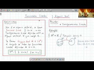 Funcionales Lineales y Espacio Dual. Parte 1