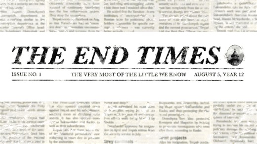 Novel 'The End Times' told through monthly newspaper