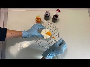 Dyeing a silk scarf with @ArtColeus dyes in the Shibori technique