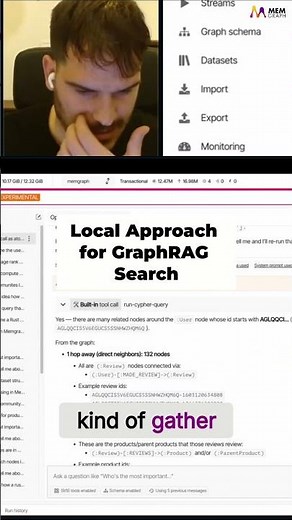 Local Approach for GraphRAG Search