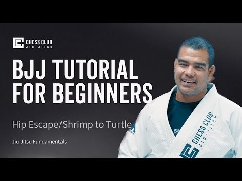 BJJ Beginners Tutorial - Hip Escape / Shrimp to Turtle (Guard Retention Drill)
