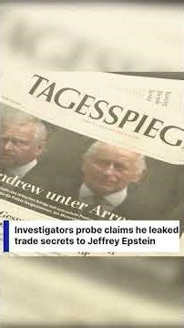 German Media Reacts to Arrest of Prince Andrew on Misconduct Allegations | AC1I