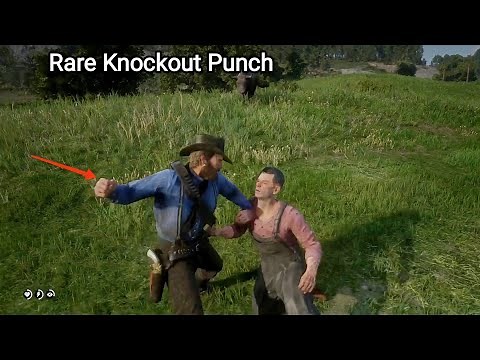 How To Knock Out People With A Single Punch (Rare Crouch Attack) - RDR2