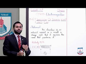 Class 10 - Physics - Chapter 15 - Lecture 6 - 15.6 Direction of Induced e.m.f - Allied Schools