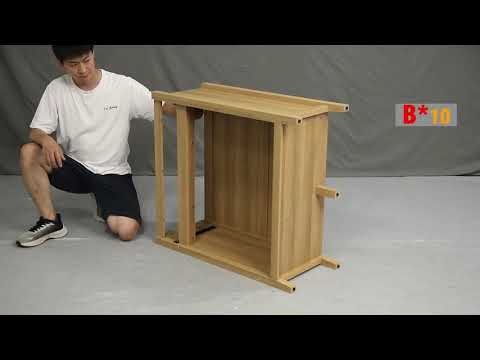 How to Assemble Sideboard Buffet Cabinet with Power Outlet | Coffee Bar Cabinet Setup Guide