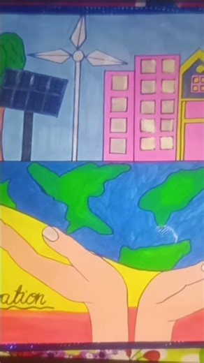 #word environment drawing // # art //#shortvideo //#drawingskills