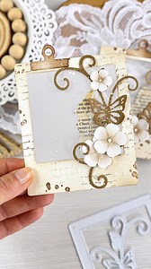 819 reactions · 35 comments | Easy to make junk journal embellishment...