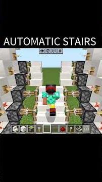 Mind-Blowing Minecraft Redstone Automatic Staircase! #minecraft