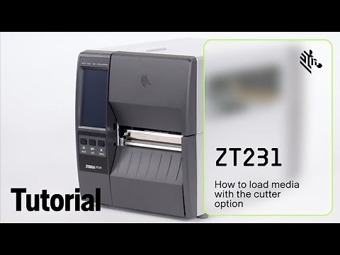 How to Load Media with the Cutter Option on a ZT231 Printer | Zebra
