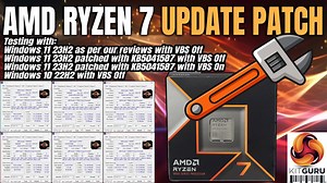 AMD Ryzen 7 - Win 11 patch, VBS and Win 10 - update