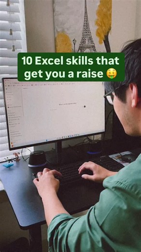 Grant Huang on Instagram: "just comment “PRO” below if you’re ready to go from “good with Excel” to “getting promoted for it” ⤵️ In my free Excel + AI class, I’ll show you how to: – Automate your reports – Build dashboards leadership actually notices – And become the person the team relies on when things matter Once you learn these 10 skills, your work won’t just be faster — it’ll be valuable. ⚡👇🏼 #excel #exceltips #exceltraining"