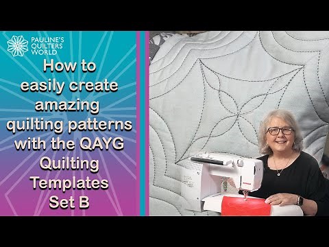 PQW How To Quilt The Easy Way With QAYG Quilting Templates Set B