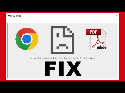 This content is blocked PDF error in Chrome - How To Fix