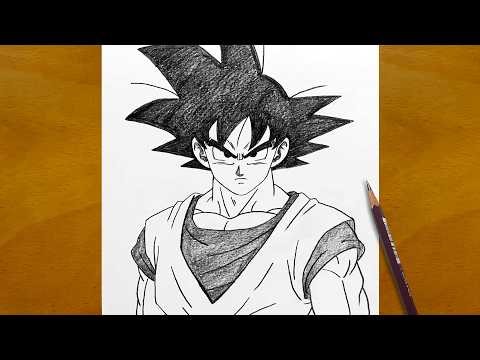 Easy Goku Drawing Tutorial | Step by Step Anime Sketch