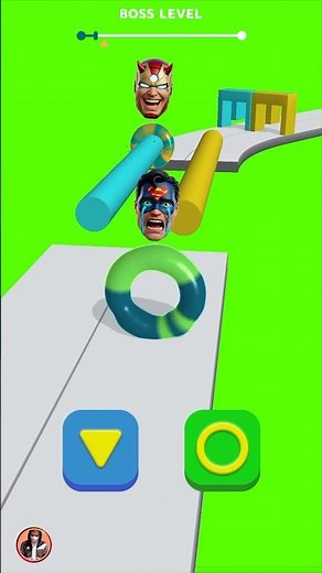 Iron Man 🧡 Vs Superman 💙🤯 Blob Shifter 3d Boss Level #shorts #gameplay #games #gaming