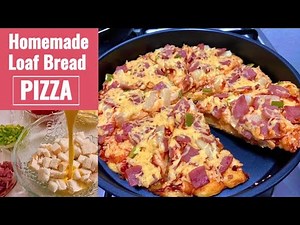 HOW TO MAKE HOMEMADE LOAF BREAD PIZZA | No Bake | No Oven Recipe 🍕