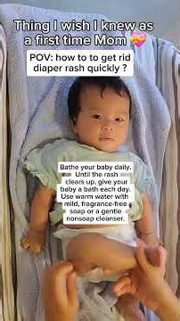 How to get rid diaper rash quickly ✅ #foryou #baby #mom #diaperrash #shorts