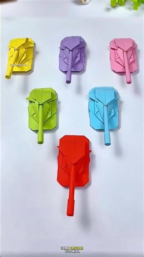 DIY Paper Tank 🪖 Simple Origami Tutorial