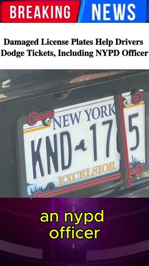 Damaged License Plates Help Drivers Dodge Tickets, Including NYPD Officer #new