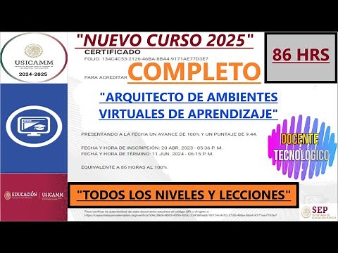Docente Tecnológico: RESPUESTAS "ARQUITECTO DE AMBIENTES VIRTUALES DE APRENDIZAJE"/2024-2025