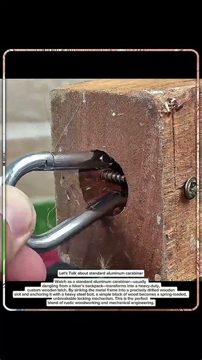 The Timber Catch: Forging a Quick-Release Lock with Bolt and Biner