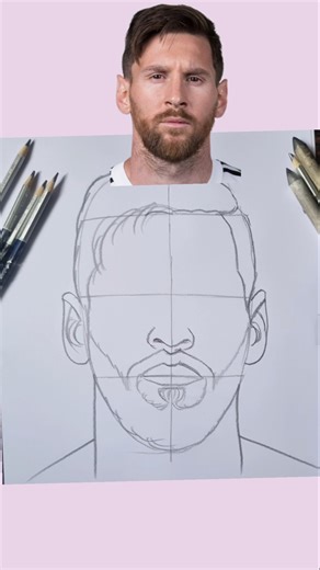 Easy Lionel Messi Drawing