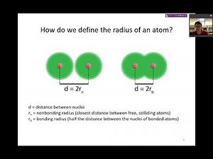 General Chemistry I - Lesson 4.1 Periodic Trends of Effective Nuclear Charge, Atom Radius