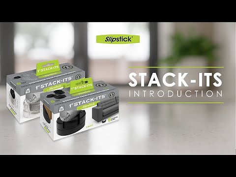 RAISE FURNITURE TO A SUITABLE HEIGHT: Slipstick Stack-Its Furniture/Bed Risers lift furniture 1"