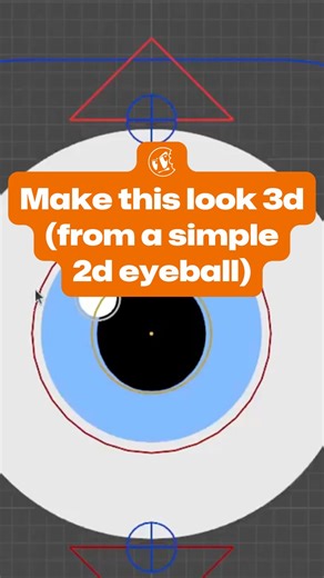 CG Cookie on Instagram: "Fake it till you make it…3d 👀 Just a few tricks can take a plain 2d grease pencil eyeball to a much cooler thee dimensional one. 📌 Quick tip from our course “Master Eye Rigging in Blender” #b3d #blender #blender3d #tutorial"